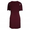STELLA MC CARTNEY BORDEAUX DRESS WITH CUT OUTS ON THE BACK OF SLEEVES SIZE:42
